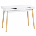 Moderner Schreibtisch Porto mit Schubladen - Platzsparender Bürotisch aus Holz, 110 cm