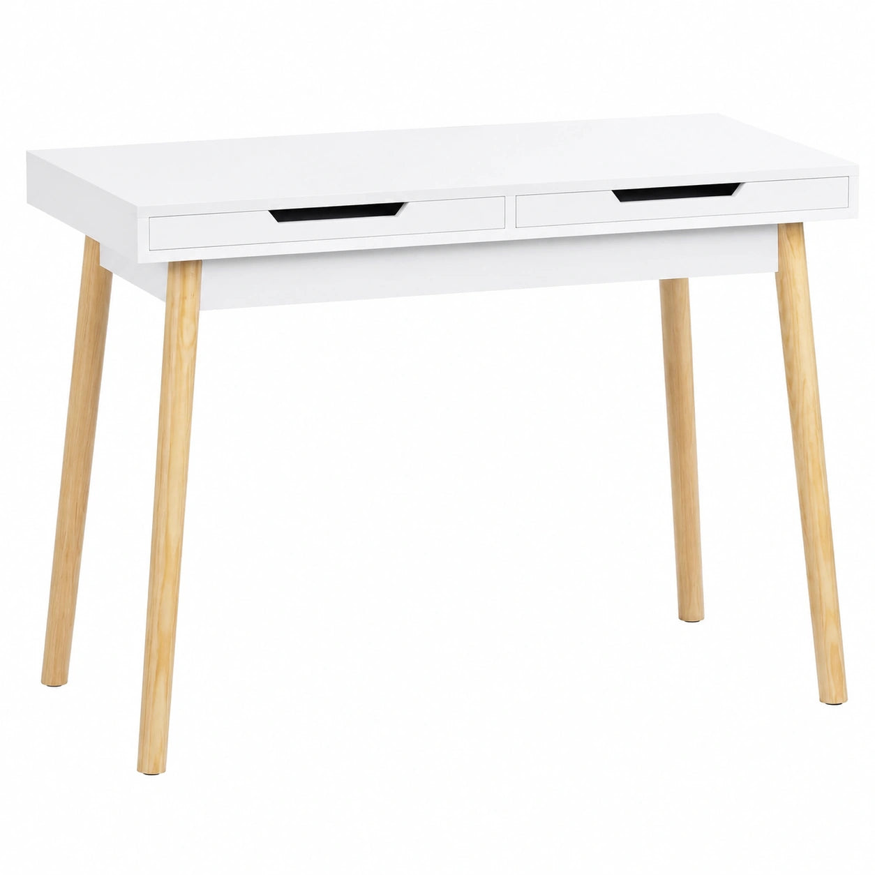 Moderner Schreibtisch Porto mit Schubladen - Platzsparender Bürotisch aus Holz, 110 cm