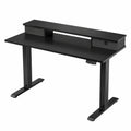 Elektrisch Höhenverstellbarer Gaming-Schreibtisch mit Speicherfunktion und Schubladen, 100 x 60 cm, Schwarz