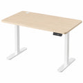 Elektrisch Höhenverstellbarer Schreibtisch mit USB-Anschluss und Kabelmanagement, 160x80 cm, Beige