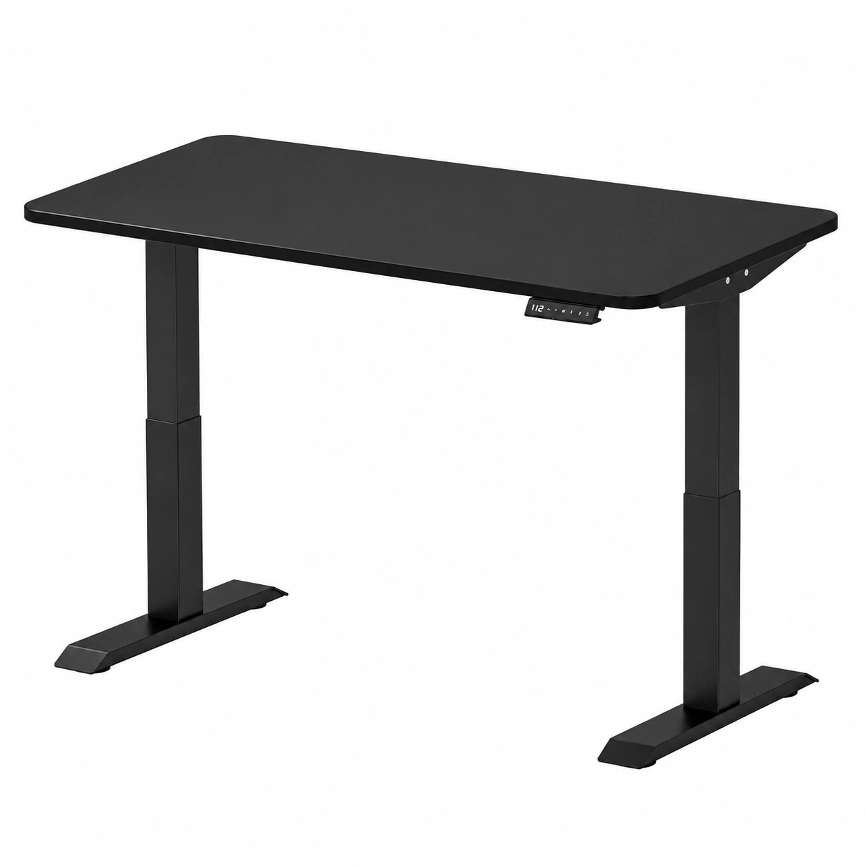 Elektrisch Höhenverstellbarer Schreibtisch 140×70 cm mit Dual-Motor und USB-Ladebuchsen