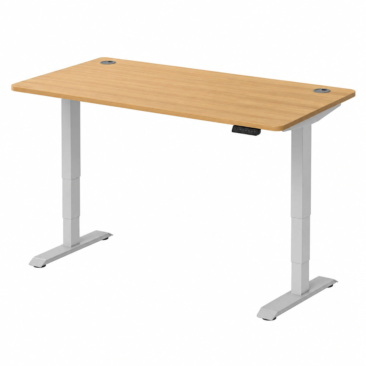 Elektrisch höhenverstellbarer Schreibtisch 160x80 cm mit Touchscreen und USB-Ladeanschlüssen