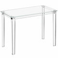 Transparenter Acryl-Schreibtisch, 100 cm - Moderner Bürotisch für Arbeitszimmer