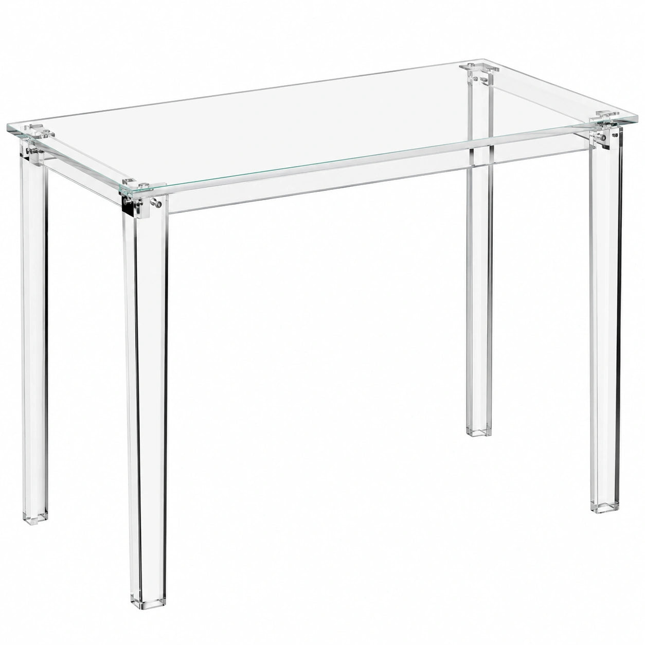 Transparenter Acryl-Schreibtisch, 100 cm - Moderner Bürotisch für Arbeitszimmer