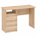 Moderner Büroschreibtisch mit Schubladen, Sonoma Eiche, 110 x 50 x 74 cm, Arbeitstisch für Kinder und Erwachsene